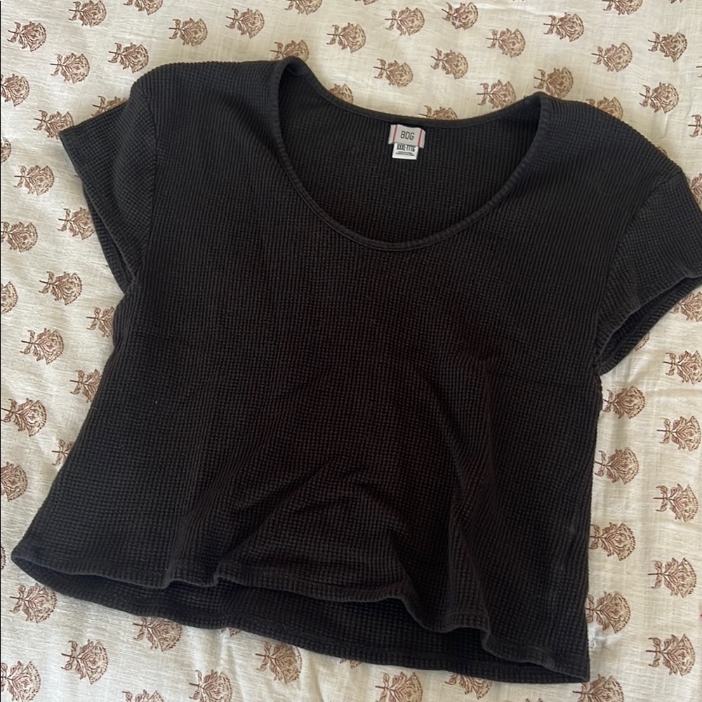 BDG Black Waffle Tee